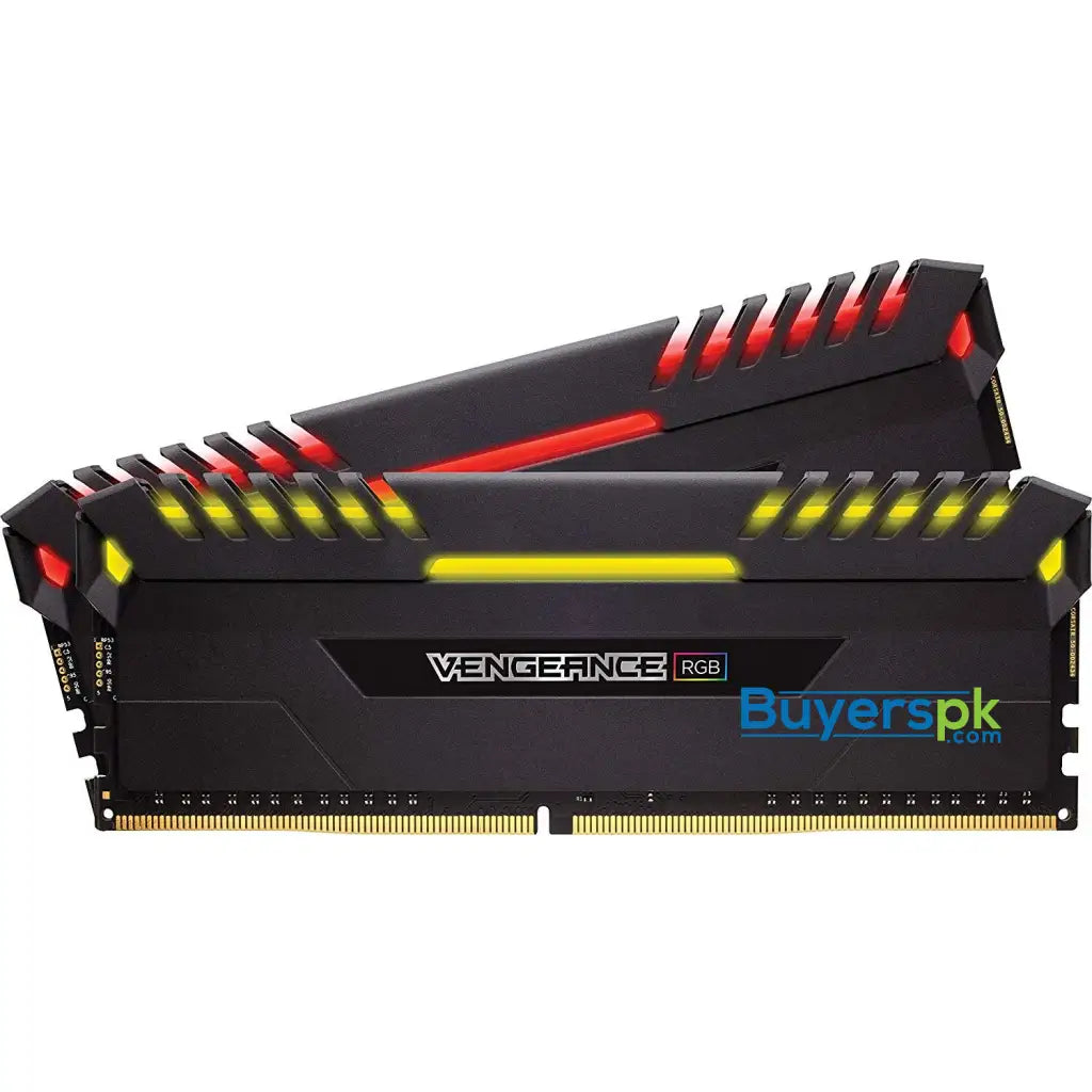 Corsair Vengeance RGB 16 GB (2 x 8 GB) DDR4 3000 MHz C15 XMP 2.0 Enthusiast RGB LED Illuminated Memory Kit - Black - RAM Corsair Vengeance RGB 16 GB (2 x 8 GB) DDR4 3000 MHz C15 XMP 2.0 Enthusiast RGB LED Illuminated Memory Kit - Black - RAM